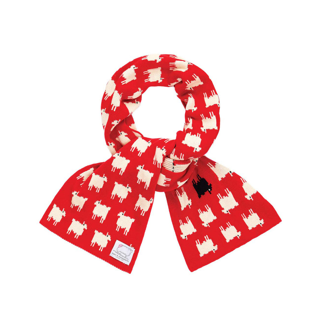 RIMARK リムアークLambs wool blend scarf tops The 100% Recycled Stockholm Scarf - Arctic Fox & Co. - Crimson Red